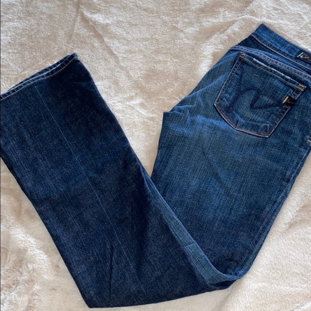 citizens of humanity petite bootcut jeans, sz 25